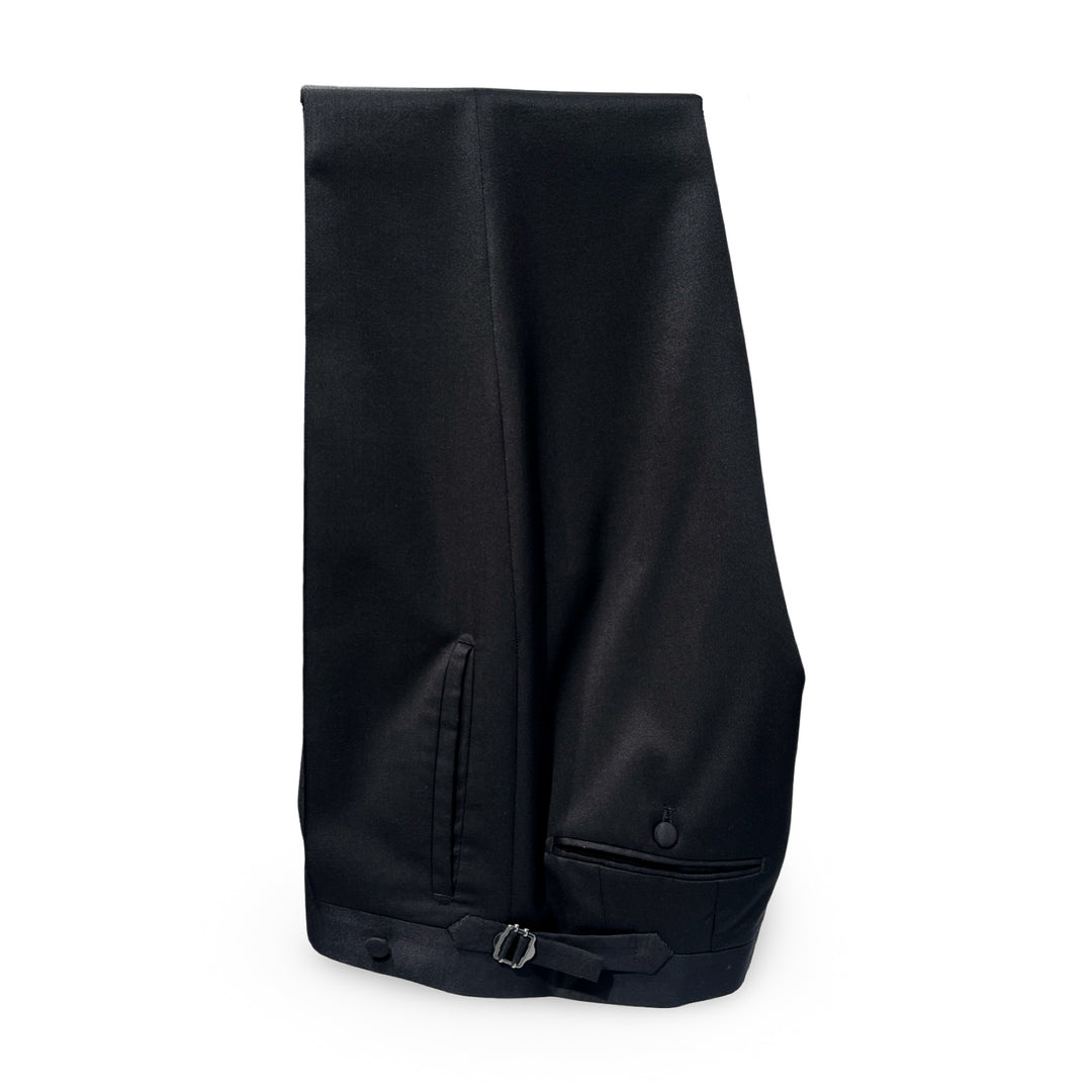 Midnight Black “Benton Peak Lapels” Wool Suit