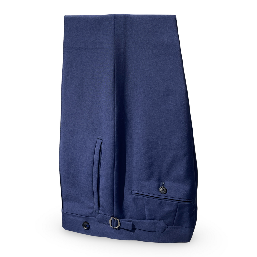 Navy English Imported Merino Wool Blend "Notch Lapels" 1B Suit
