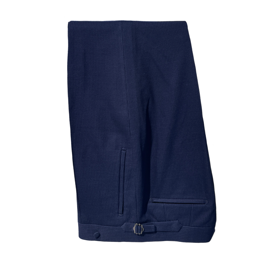 Navy Italian Imported Jersey Knit "Notch Lapels" 2-Piece Jogger Suit