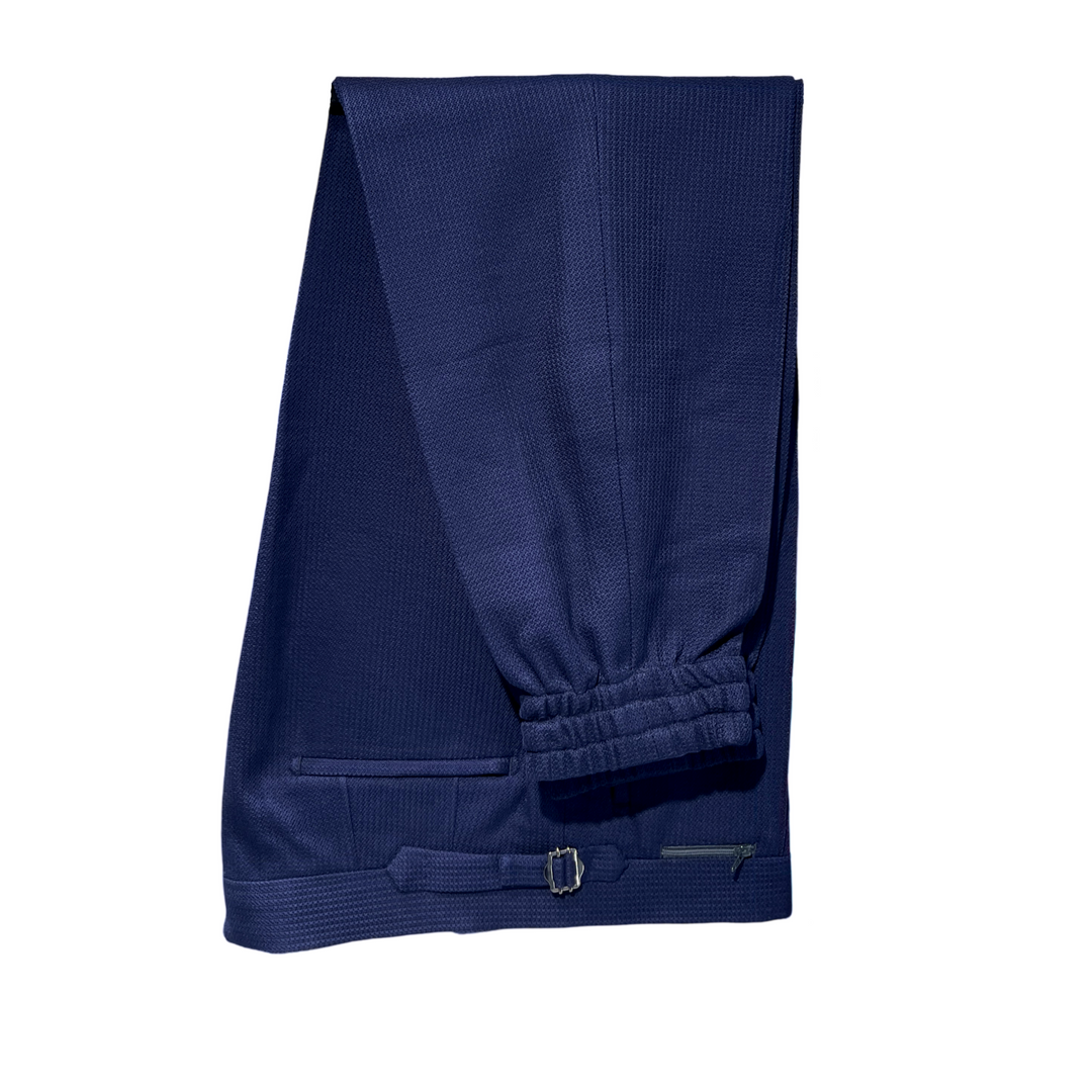 Navy Italian Imported Jersey Knit "Notch Lapels" 2-Piece Jogger Suit