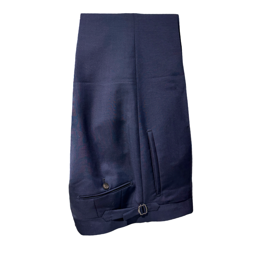 Midnight Navy Italian Imported Mohair Wool "Notch Lapels" 1B 2-Piece Suit