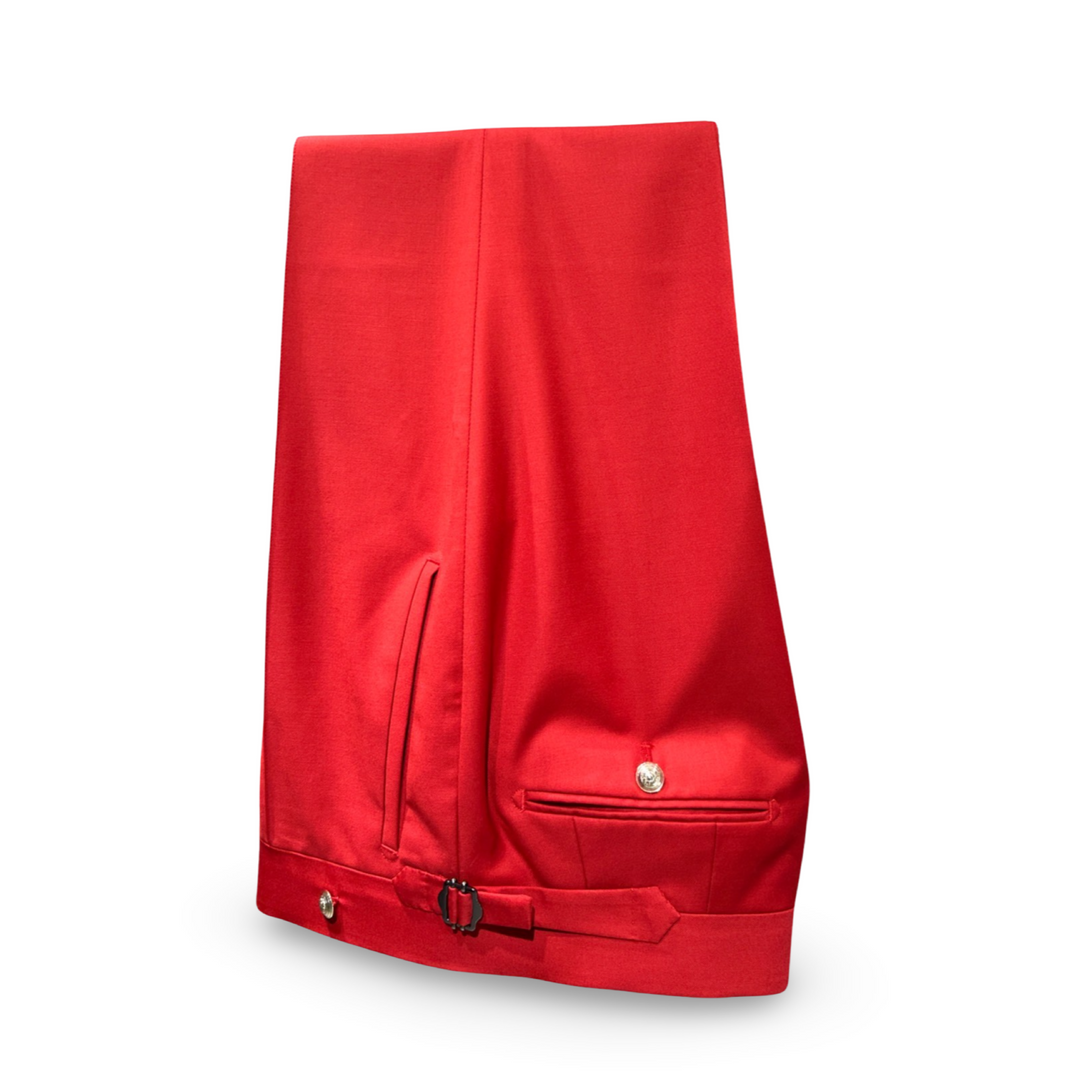 Red “Benton Peak Lapels” Italian Imported Super 150s Suit