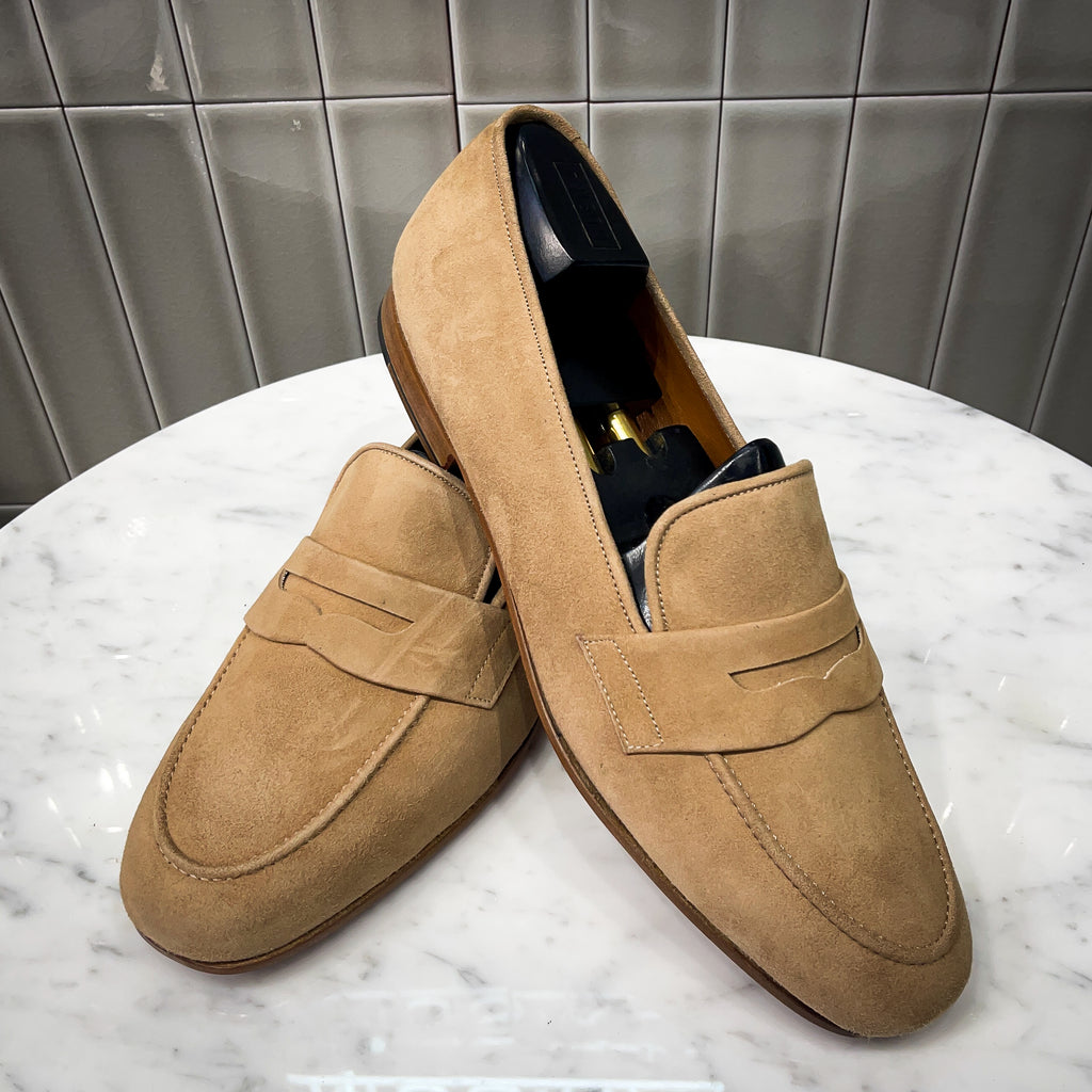Camel Kid Suede Belgian Penny Loafer – Musika New York display picture 1