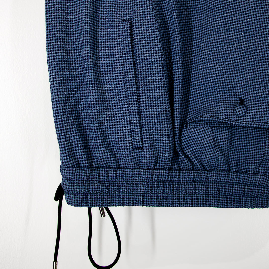 Santorini Blue “Benton Peak Lapels” Belted Seersucker Suit