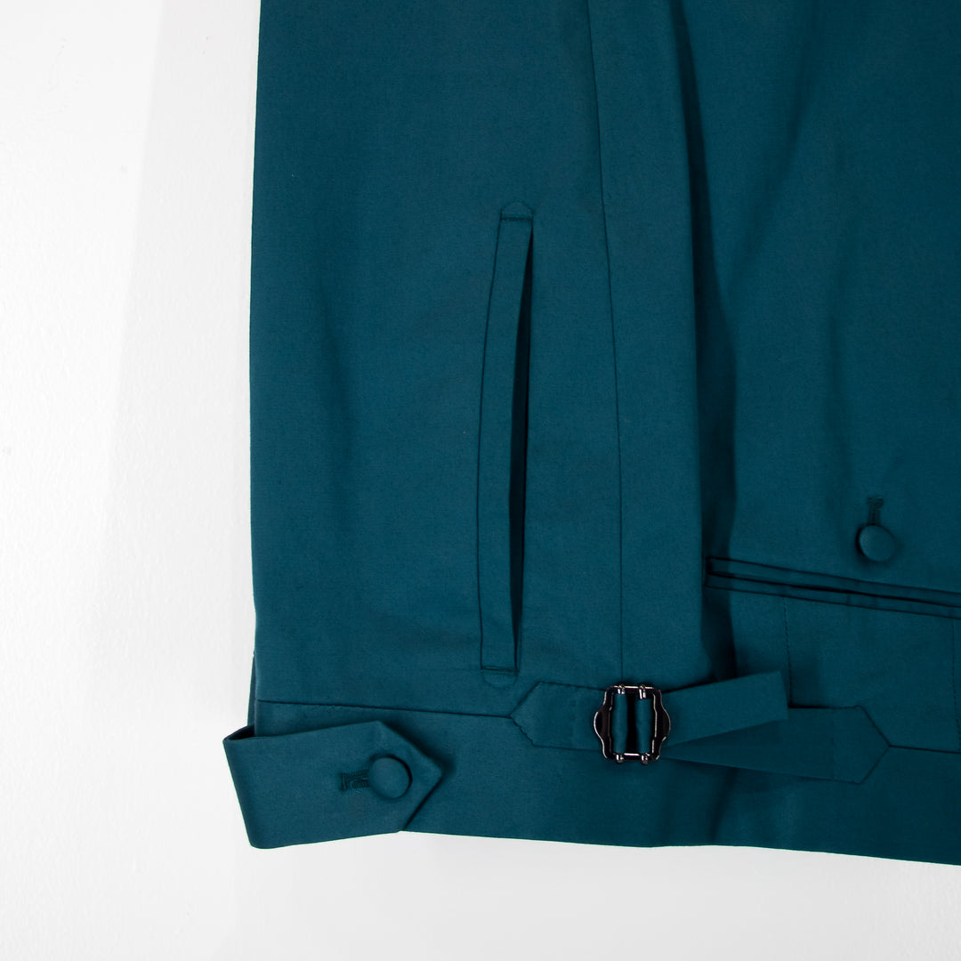 Ocean Green “Pentodin Notch Lapels” 1B Cotton Stretch Suit