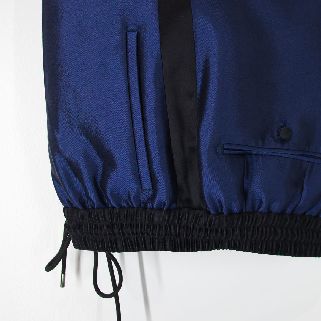 Royal Blue “Benton Peak Lapel” Strap DB Silk/Wool Tuxedo