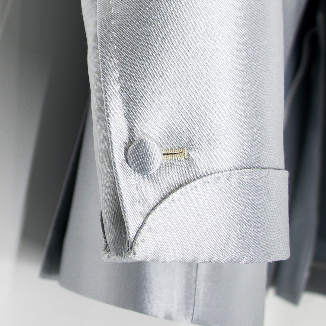 Air Blue “V-Shawl Lapel” Self Treatment 1B Silk/Wool Tuxedo