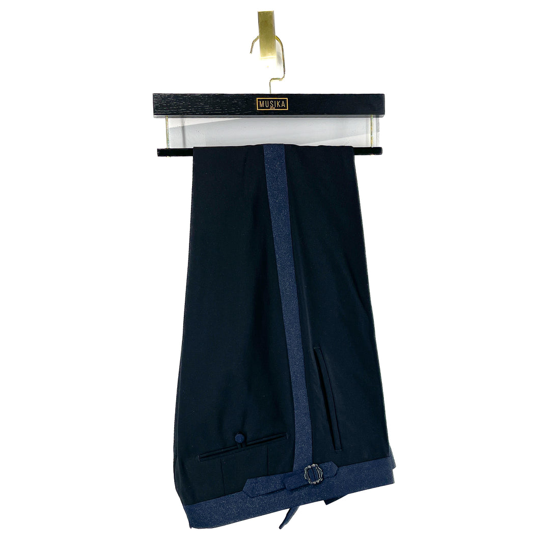 Midnight Navy Star Dust Belted Contrasting DB Tuxedo