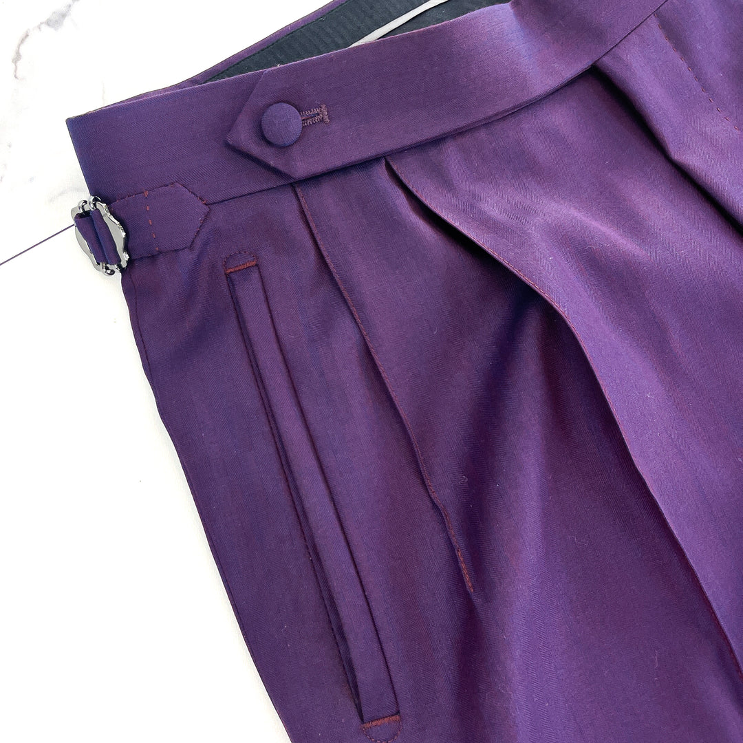 Eggplant Purple Wool Suit