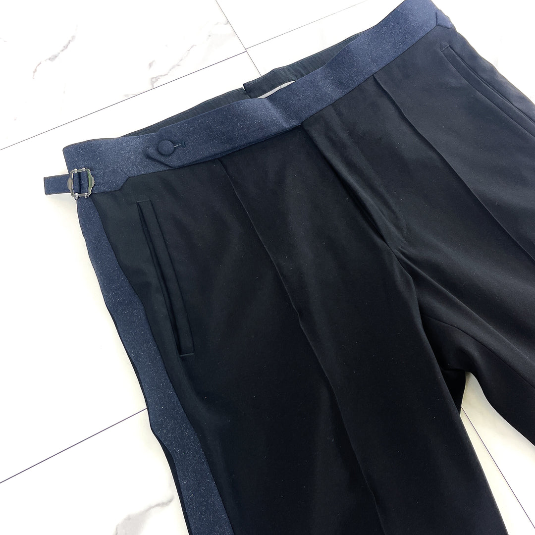 Midnight Navy Star Dust Belted Contrasting DB Tuxedo